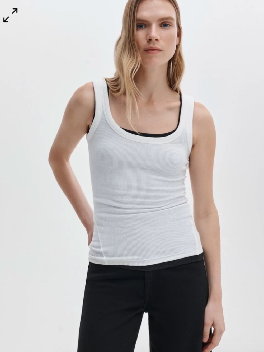 Rag and Bone - The Essential Ribbed U-Neck Tank